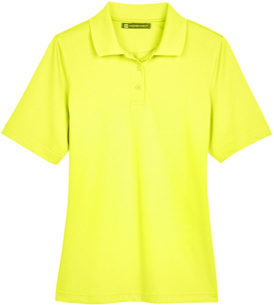 Front View of Safety Yellow Women's Advantage Snag Protection Plus Polo - M348W
