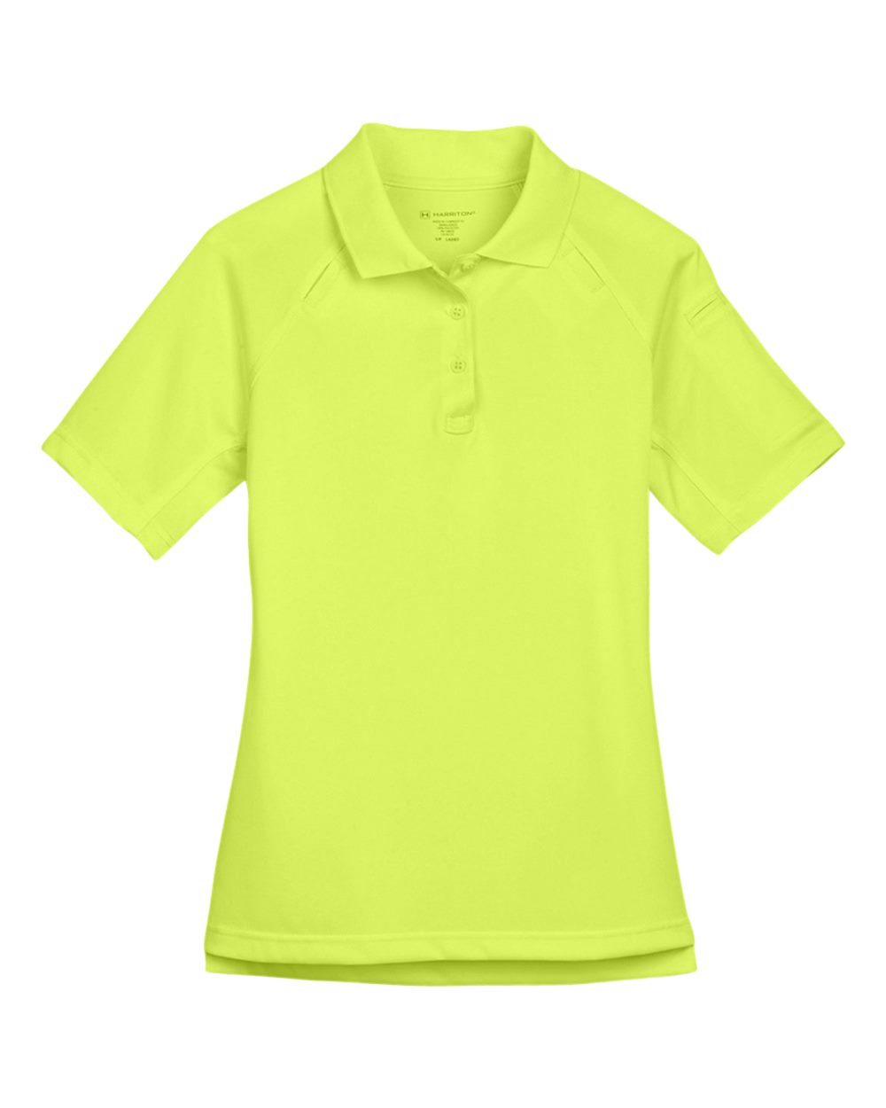Front View of Safety Yellow Women's Advantage Tactical Polo - M211W
