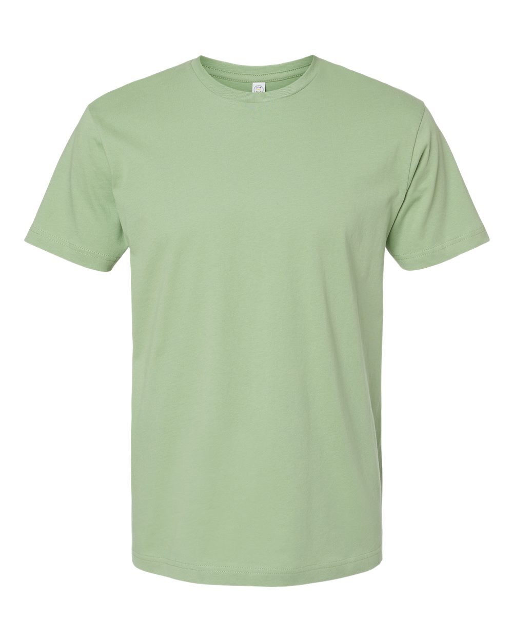 Front View of Sage Fine Jersey Tee - 6901