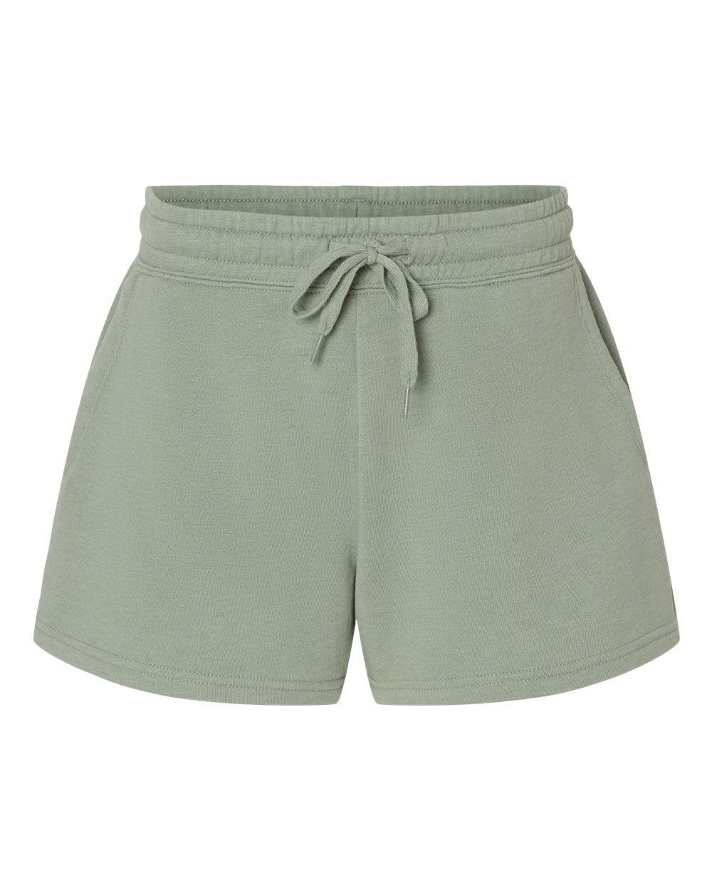 Front View of Sage Women’s Lightweight California Wave Wash Fleece Shorts - PRM20SRT