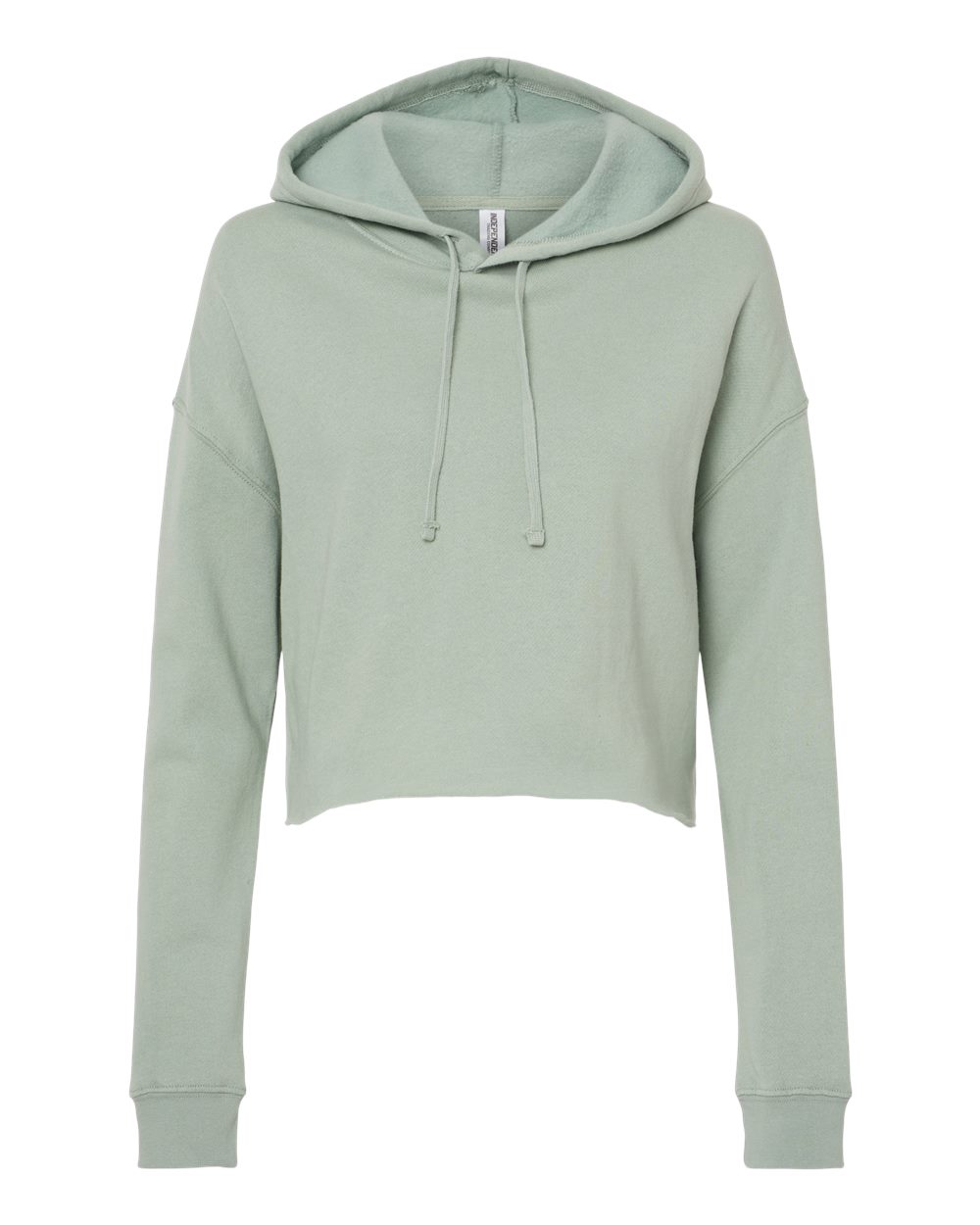 Front View of Sage Women’s Lightweight Crop Hooded Sweatshirt - AFX64CRP