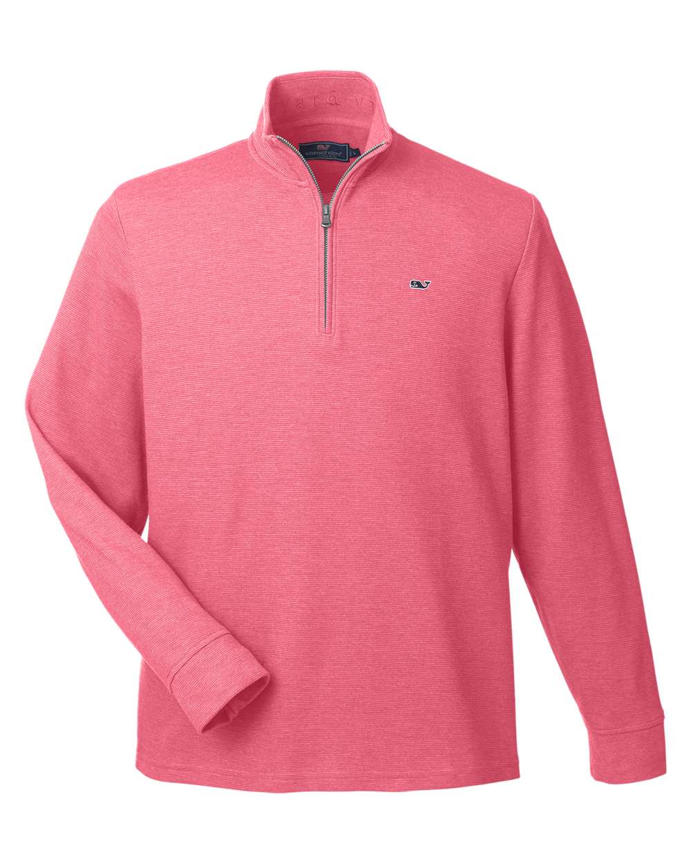 Front View of Sailors Red Saltwater Quarter-Zip Pullover - K002708