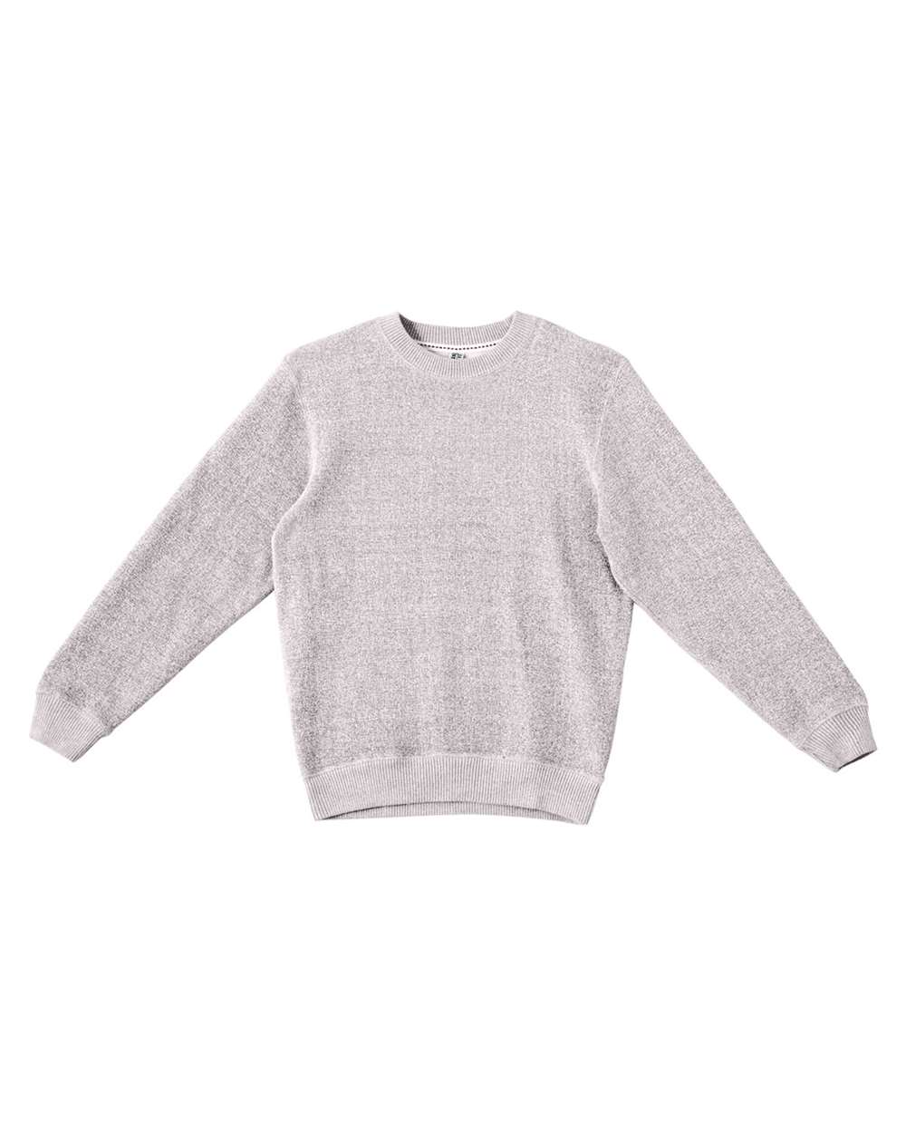 Front View of Salt and Pepper Nantucket Crewneck - LS11004