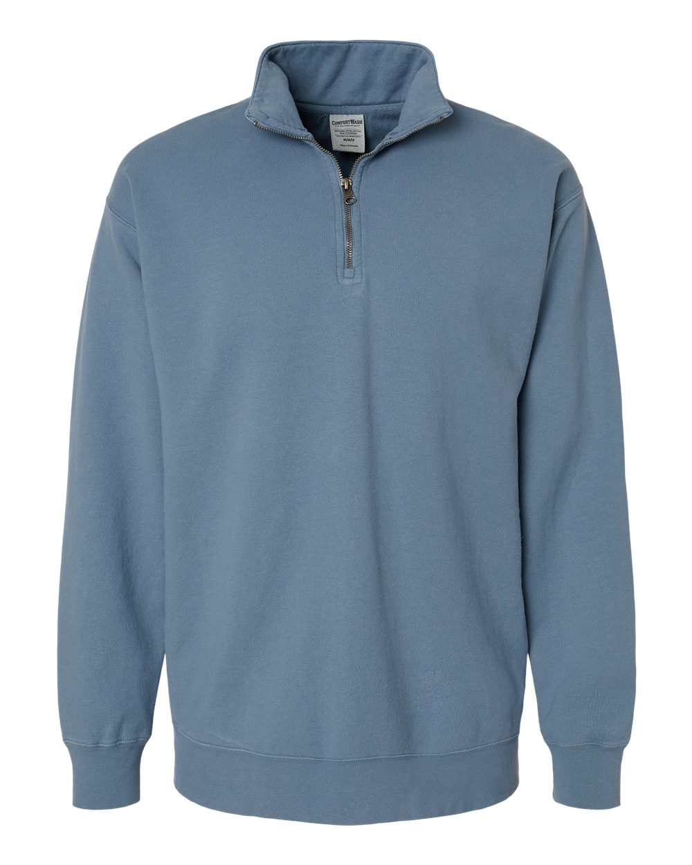 Front View of Saltwater Garment-Dyed Quarter-Zip Sweatshirt - GDH425