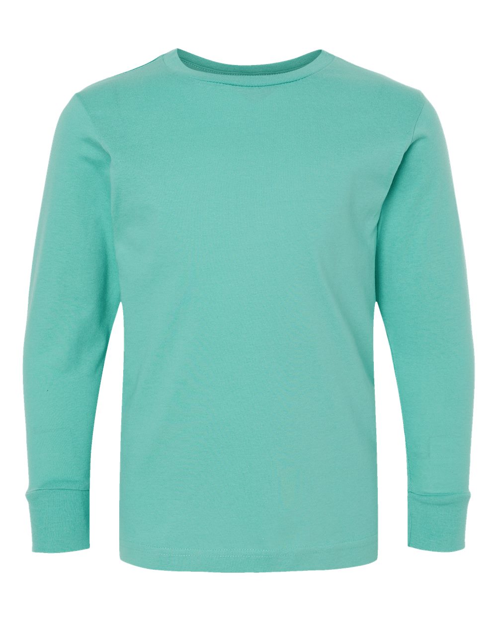 Front View of Saltwater Youth Fine Jersey Long Sleeve Tee - 6201