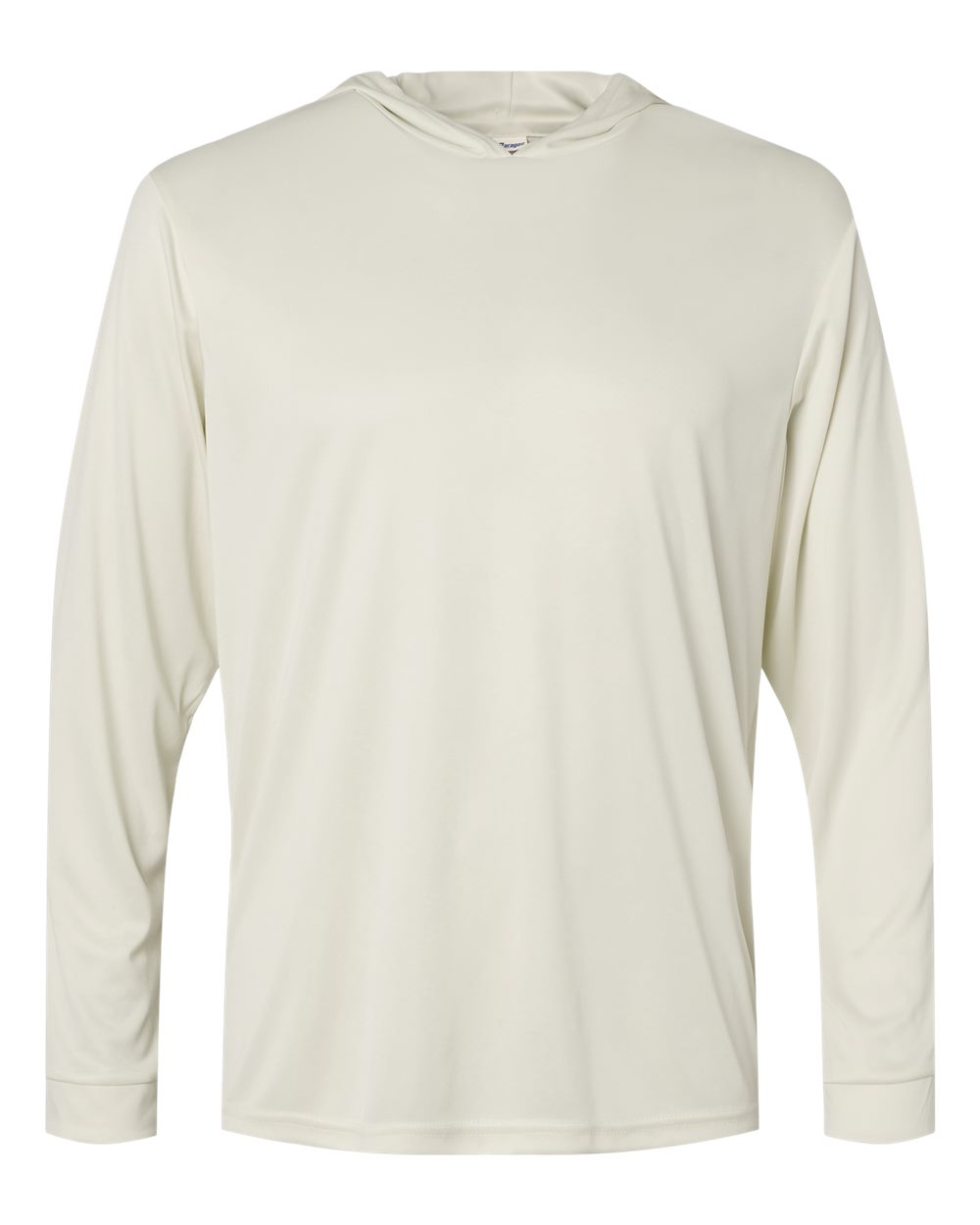 Front View of Sand Bahama Performance Hooded Long Sleeve T-Shirt - 220