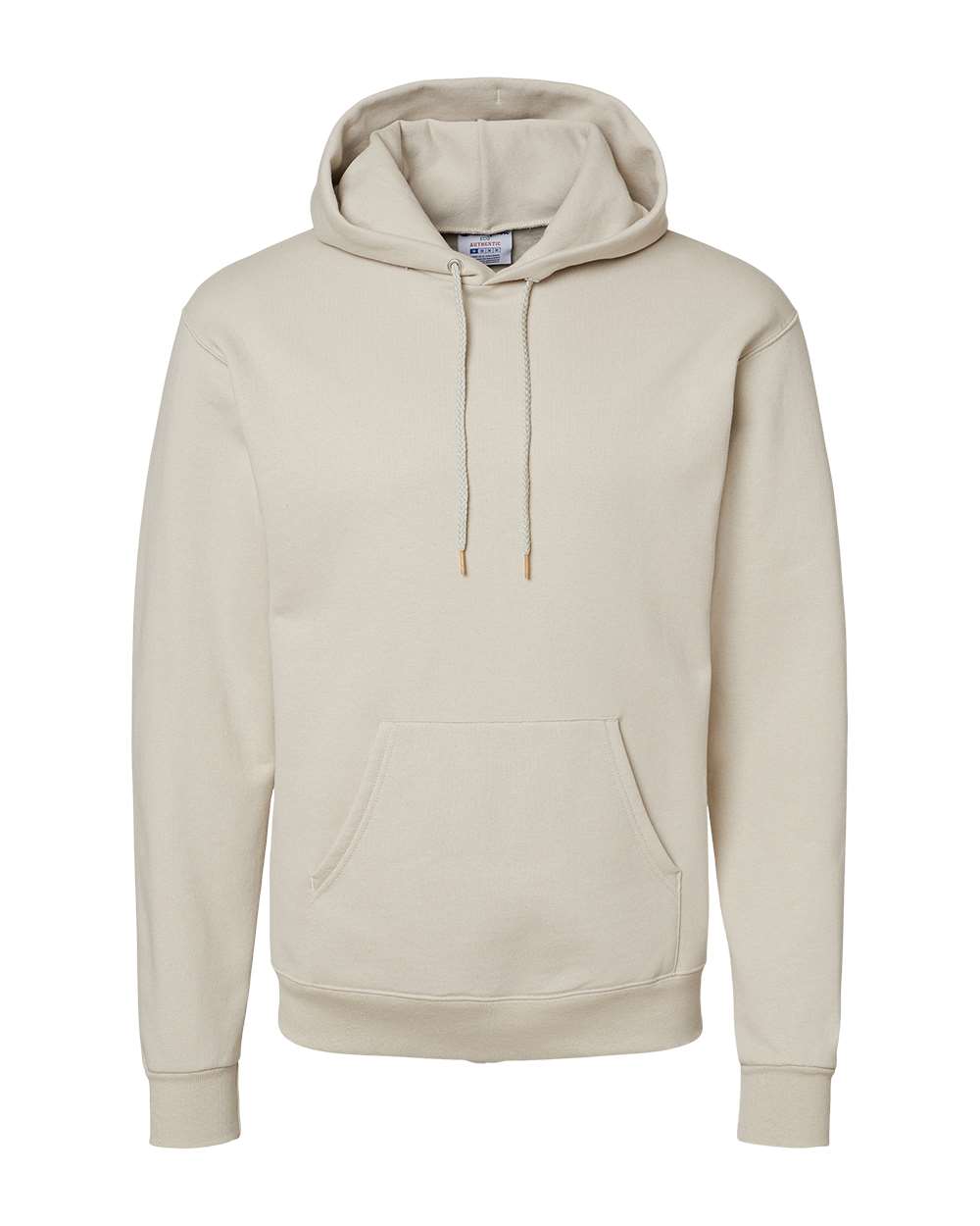 Front View of Sand Powerblend® Hooded Sweatshirt - S700