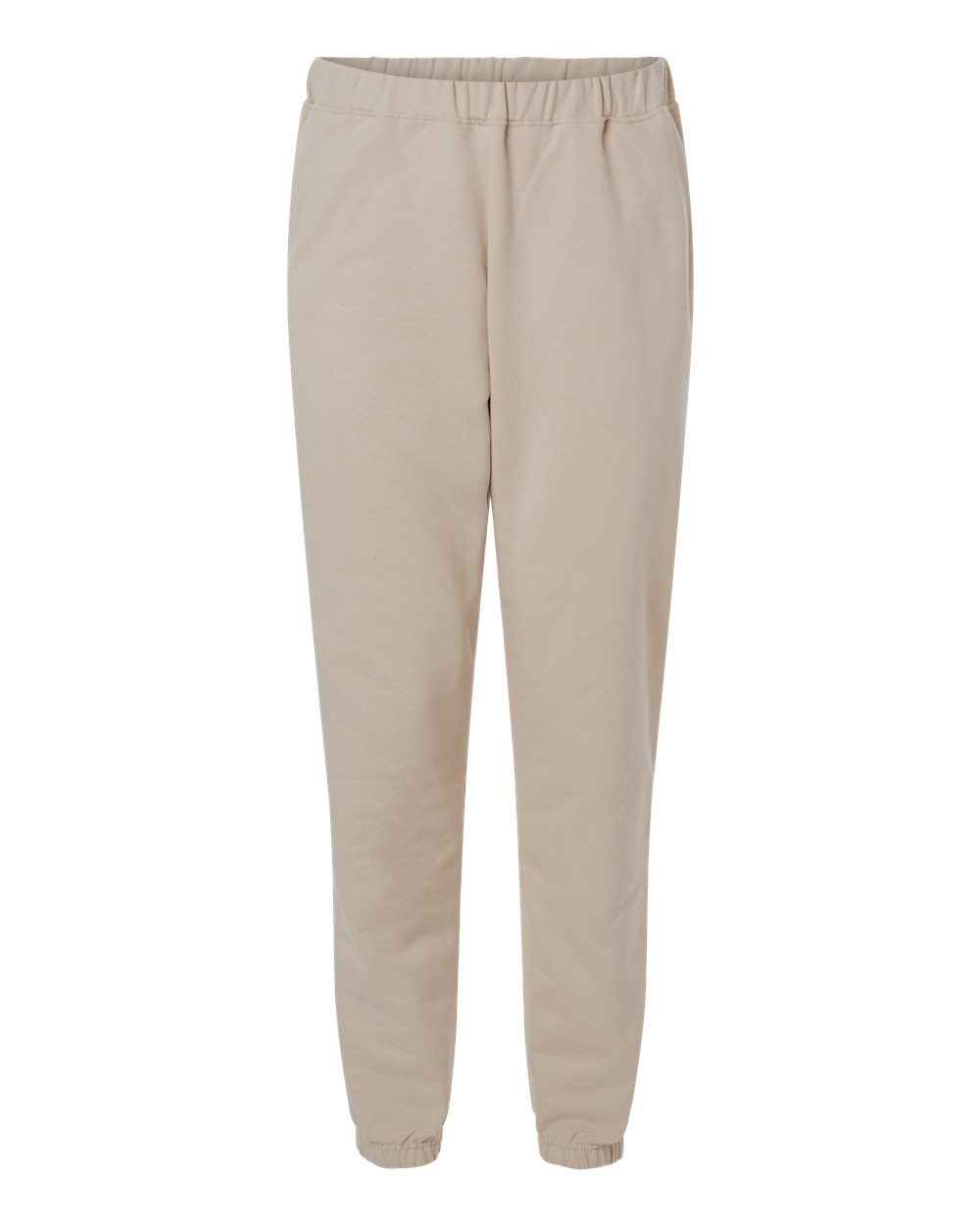 Front View of Sand Softstyle® Midweight Pocket Sweatpants - SF100