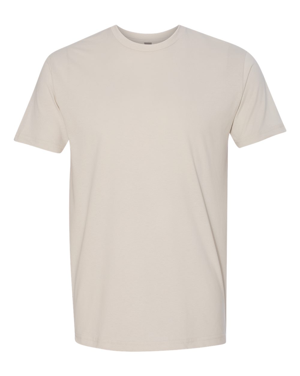 Front View of Sand Sueded T-Shirt - 6410