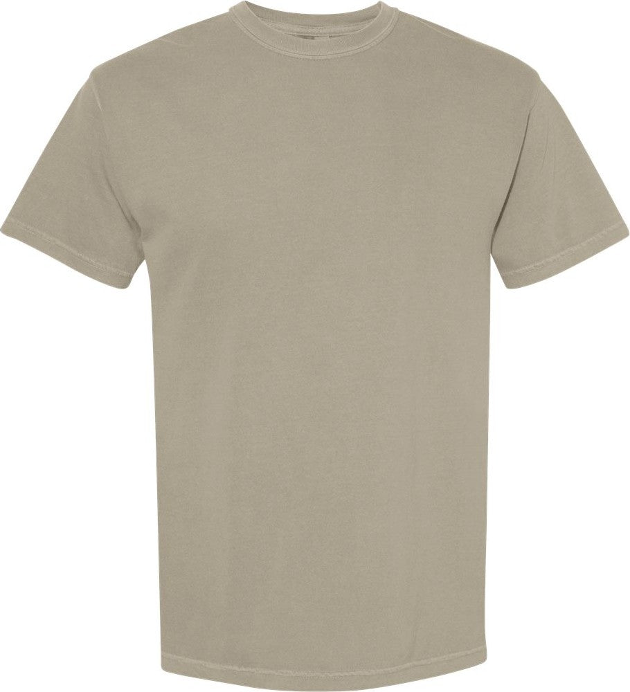 Front View of Sandstone Garment-Dyed Heavyweight T-Shirt - 1717