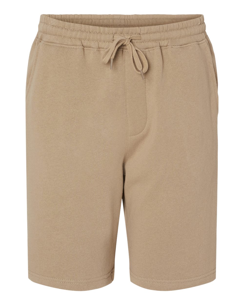 Front View of Sandstone Midweight Fleece Shorts - IND20SRT