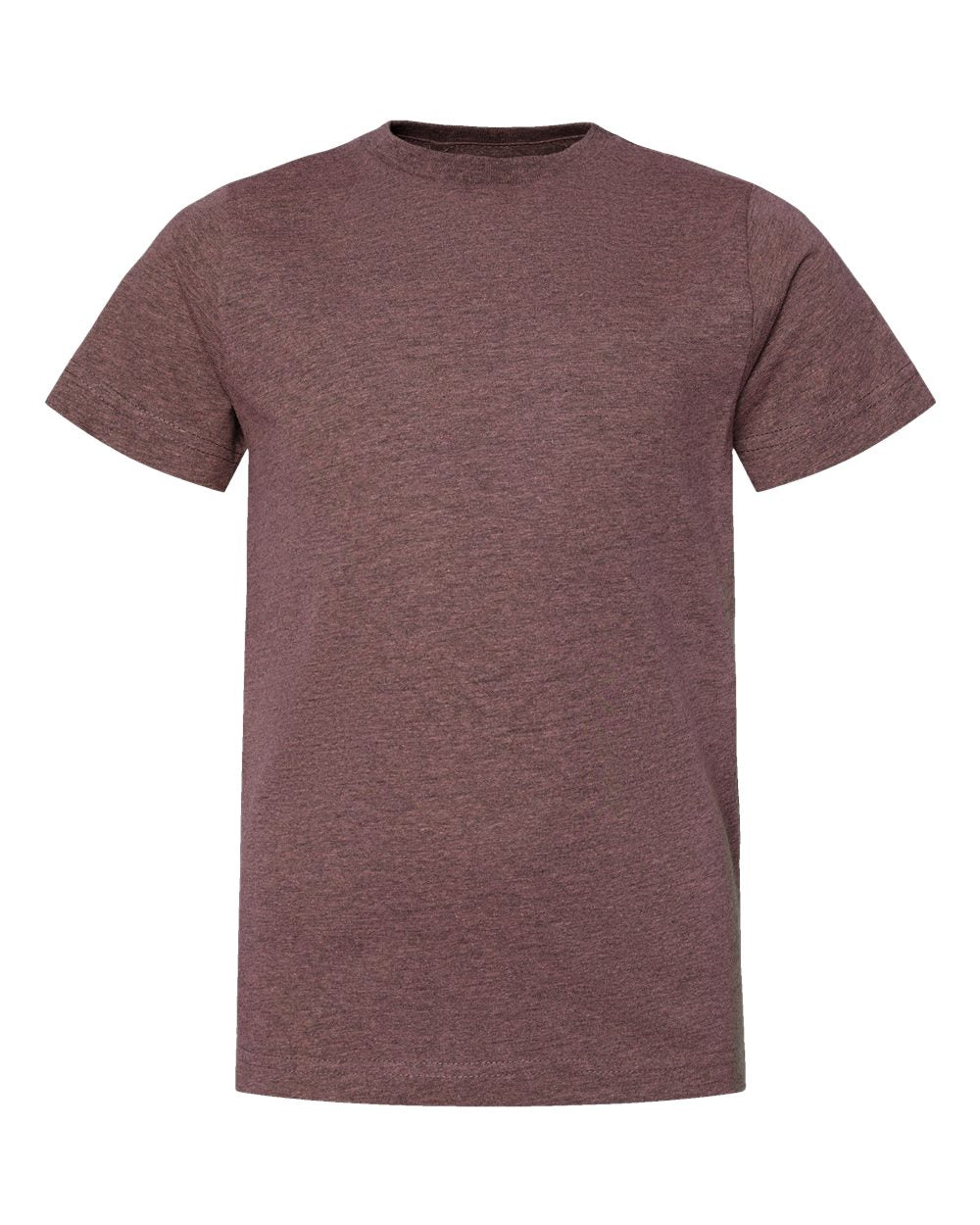 Front View of Sangria Blackout Youth Fine Jersey Tee - 6101