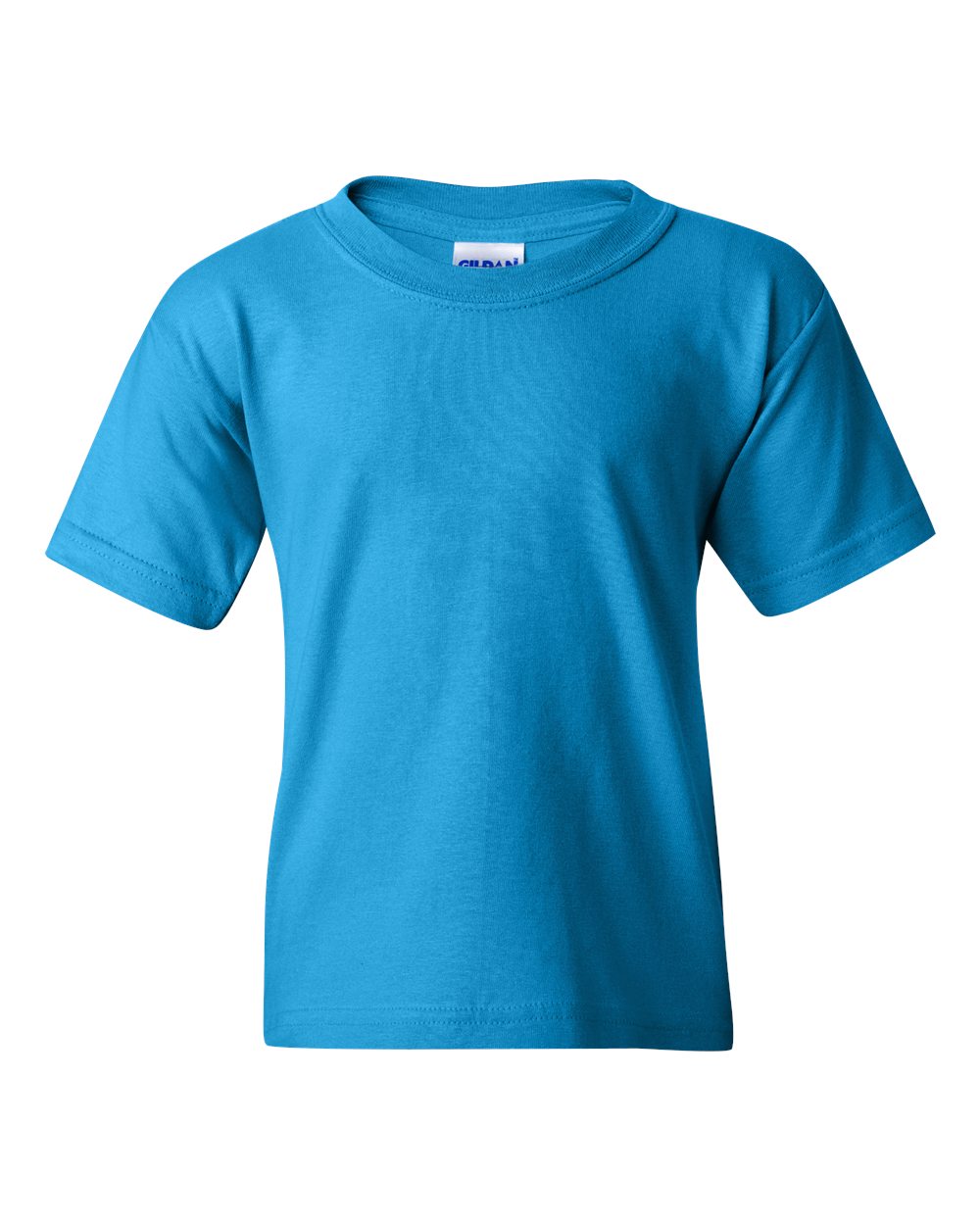 Front View of Sapphire Heavy Cotton™ Youth T-Shirt - 5000B