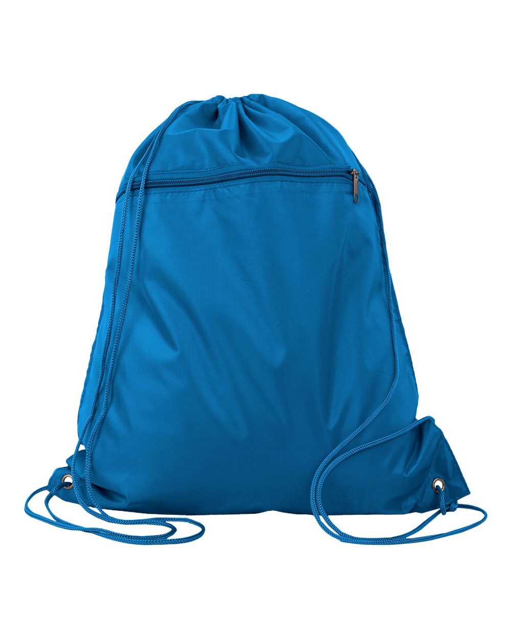 Front View of Sapphire Polyester Cinchpack - Q135200