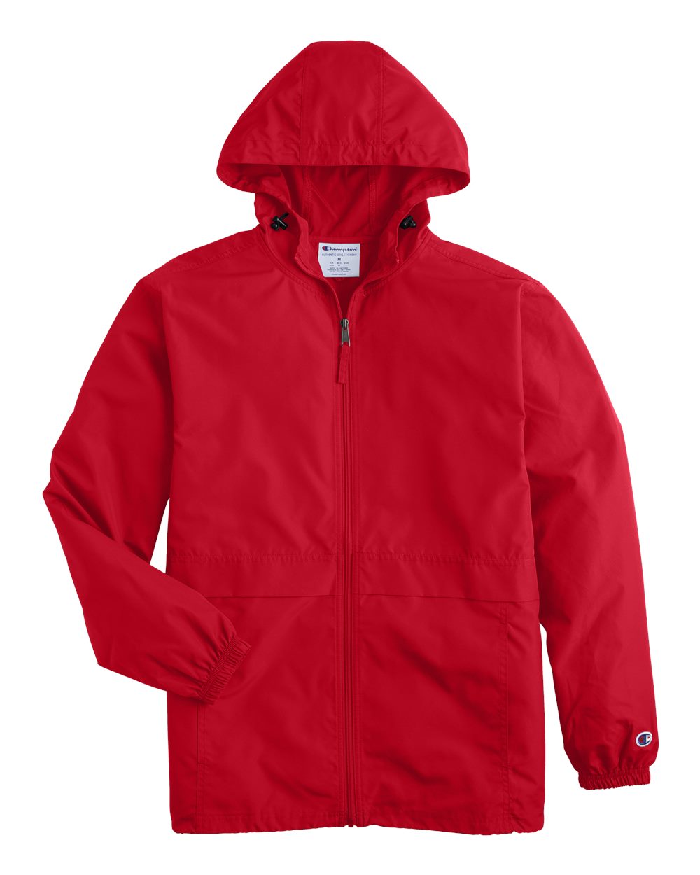 Front View of Scarlet Full-Zip Anorak Jacket - CO125
