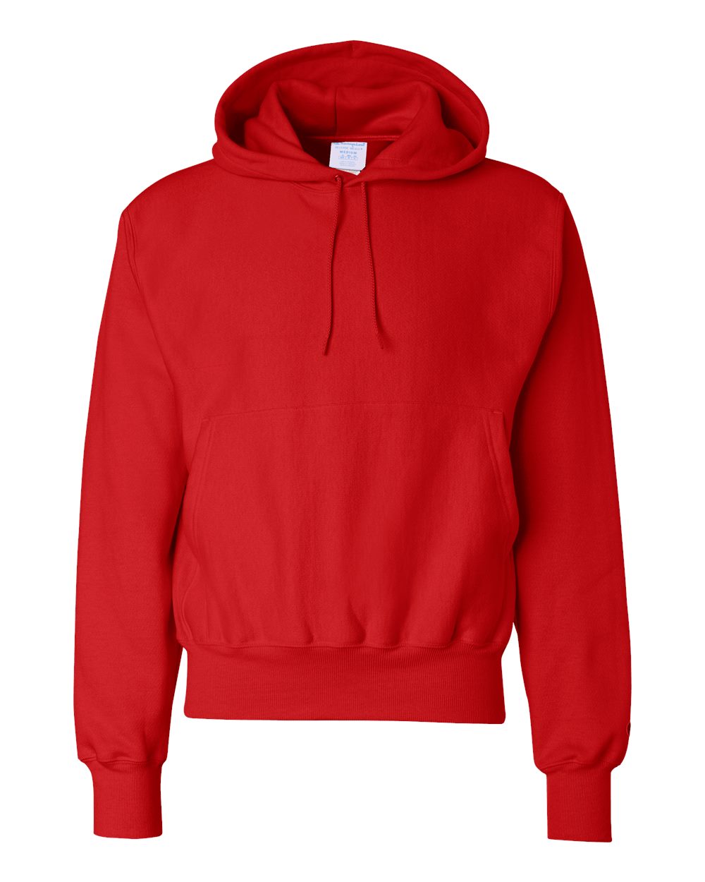 Front View of Scarlet Reverse Weave® Hooded Sweatshirt - S101
