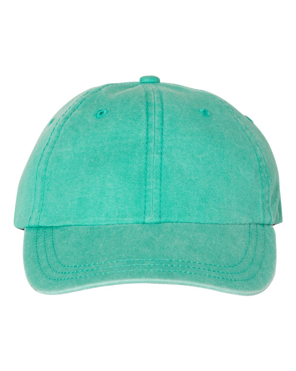Front View of Seafoam Pigment-Dyed Cap - SP500