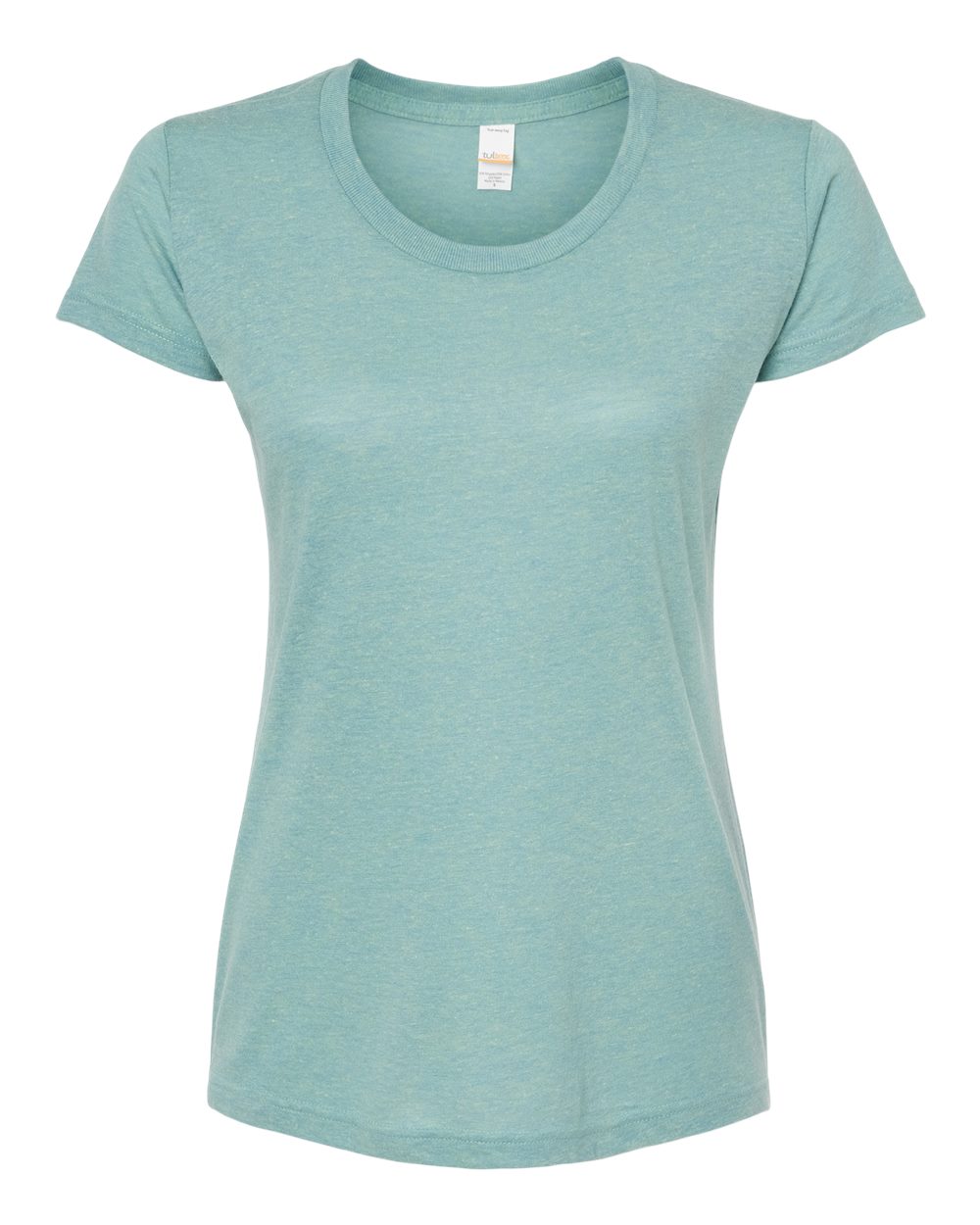 Front View of Seafoam Tri Blend Women's Tri-Blend T-Shirt - 253