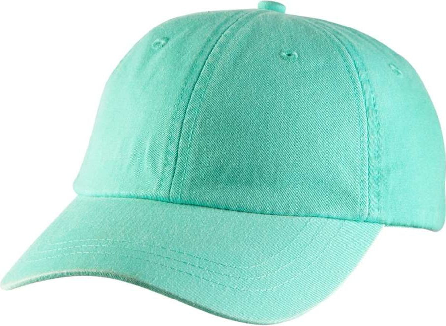 Front View of Seafoam Women's Optimum Pigment-Dyed Cap - LO101
