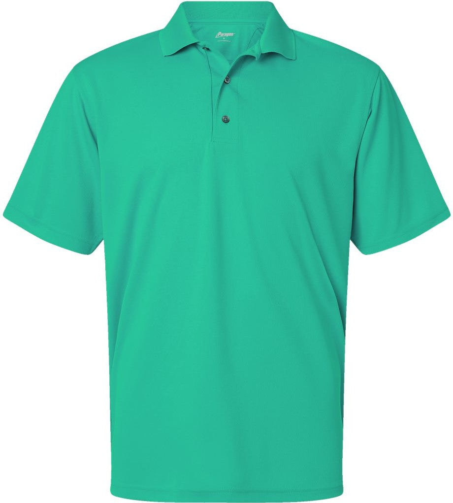 Front View of Seagreen Saratoga Performance Mini Mesh Polo - 100