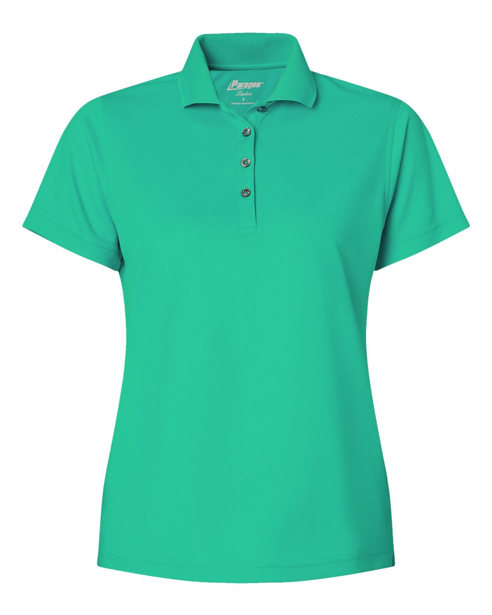 Front View of Seagreen Women's Saratoga Performance Mini Mesh Polo - 104