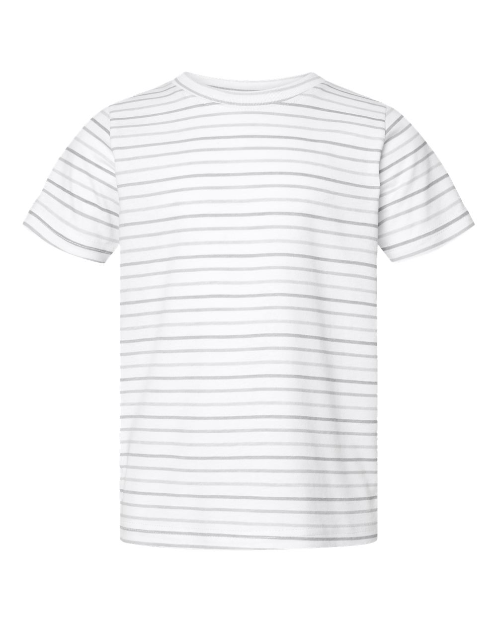 Front View of Shadow Stripe Toddler Fine Jersey Tee - 3321