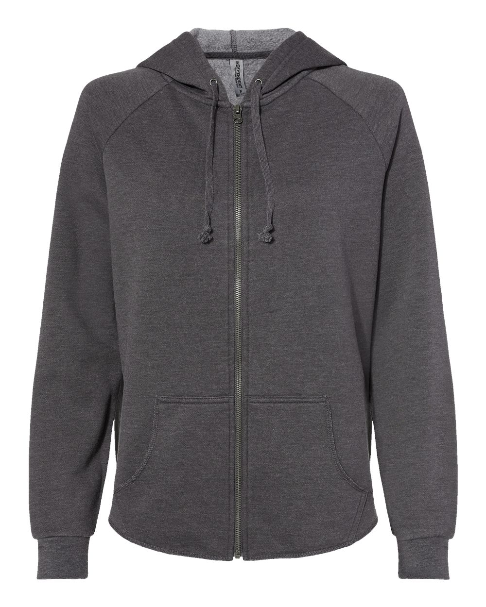 Front View of Shadow Women's California Wave Wash Full-Zip Hooded Sweatshirt - PRM2500Z