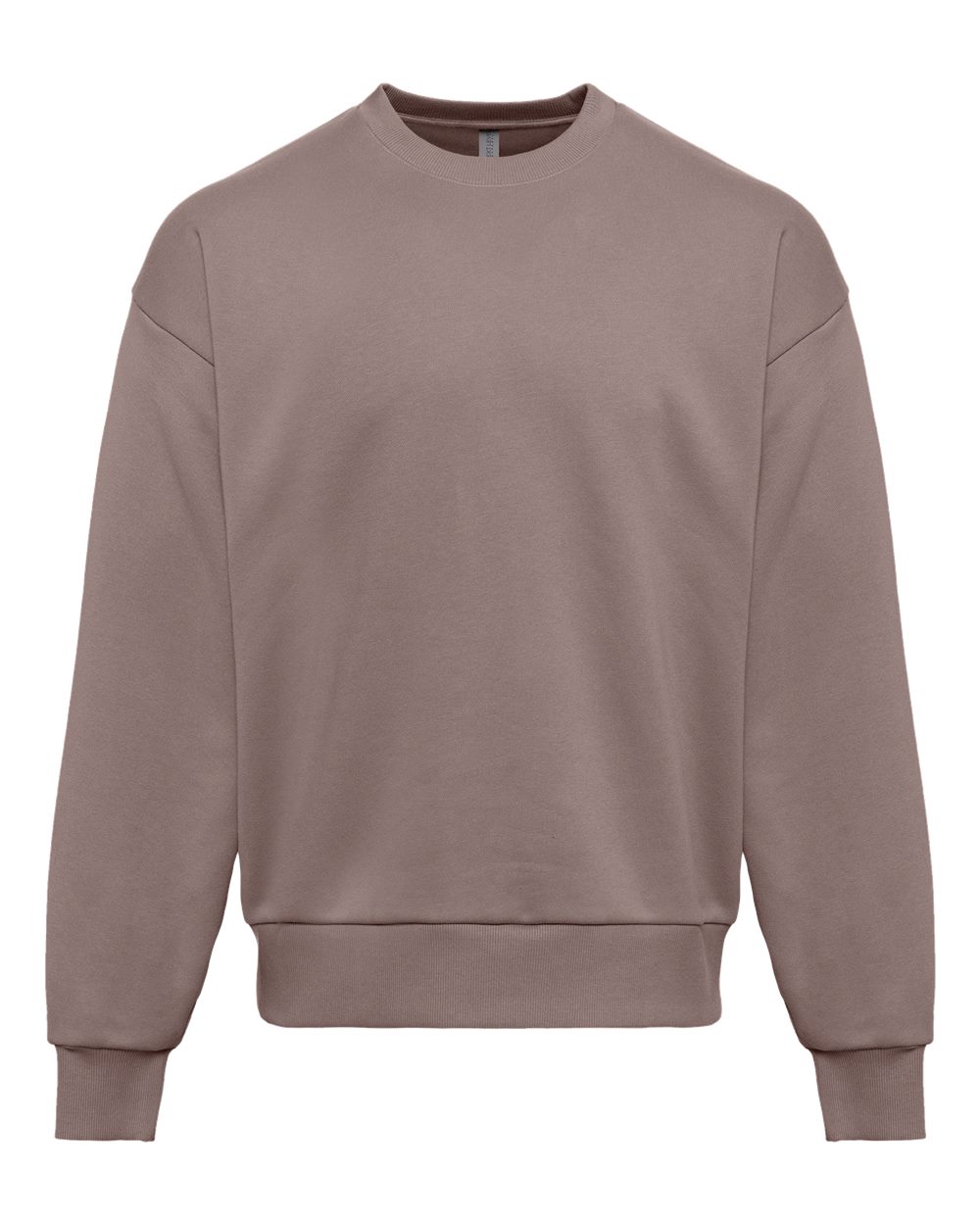 Front View of Shiitake Heavyweight Crewneck Sweatshirt - 9007