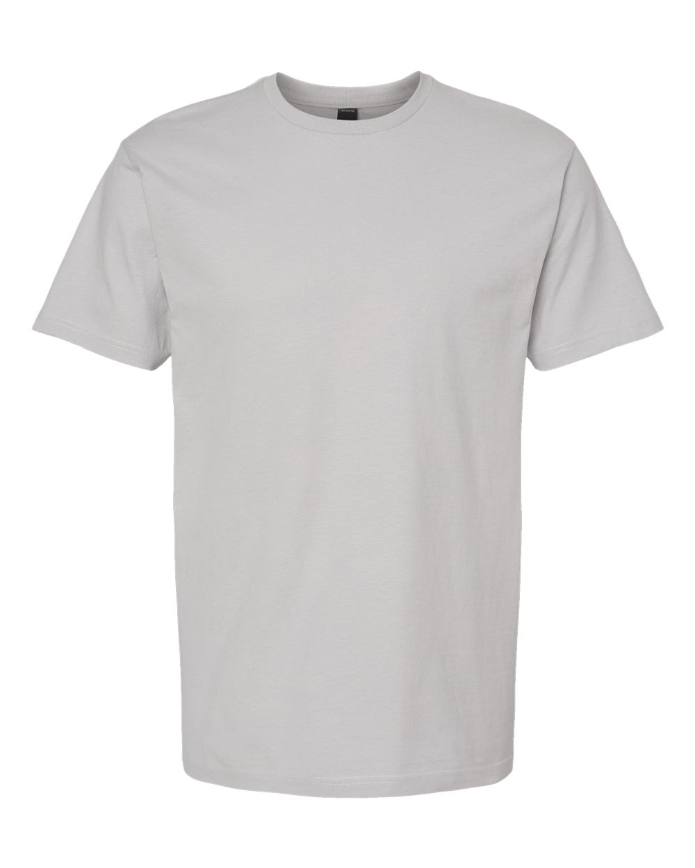 Front View of Silver Heavyweight Jersey T-Shirt - 290