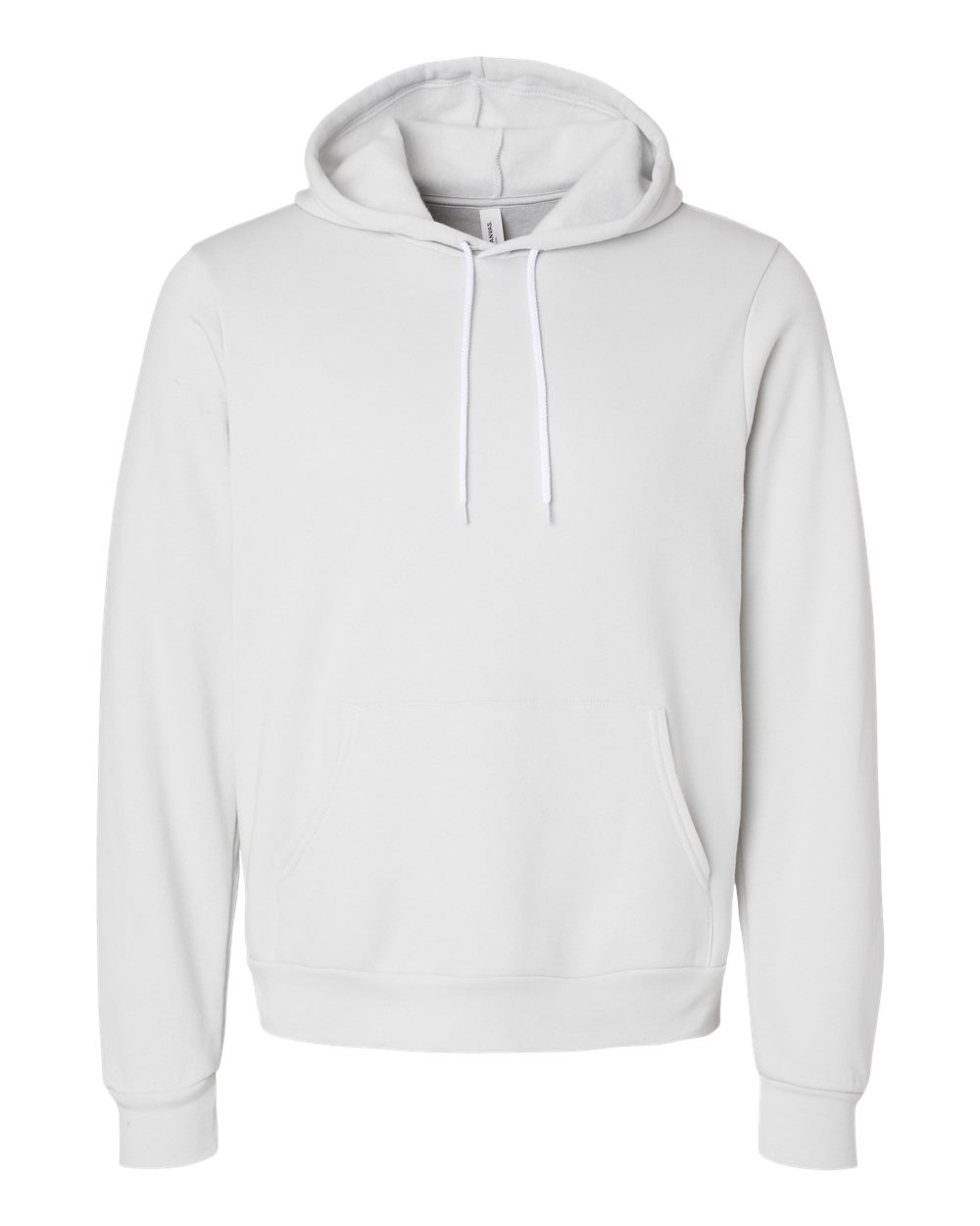 Front View of Silver Sponge Fleece Hoodie - 3719