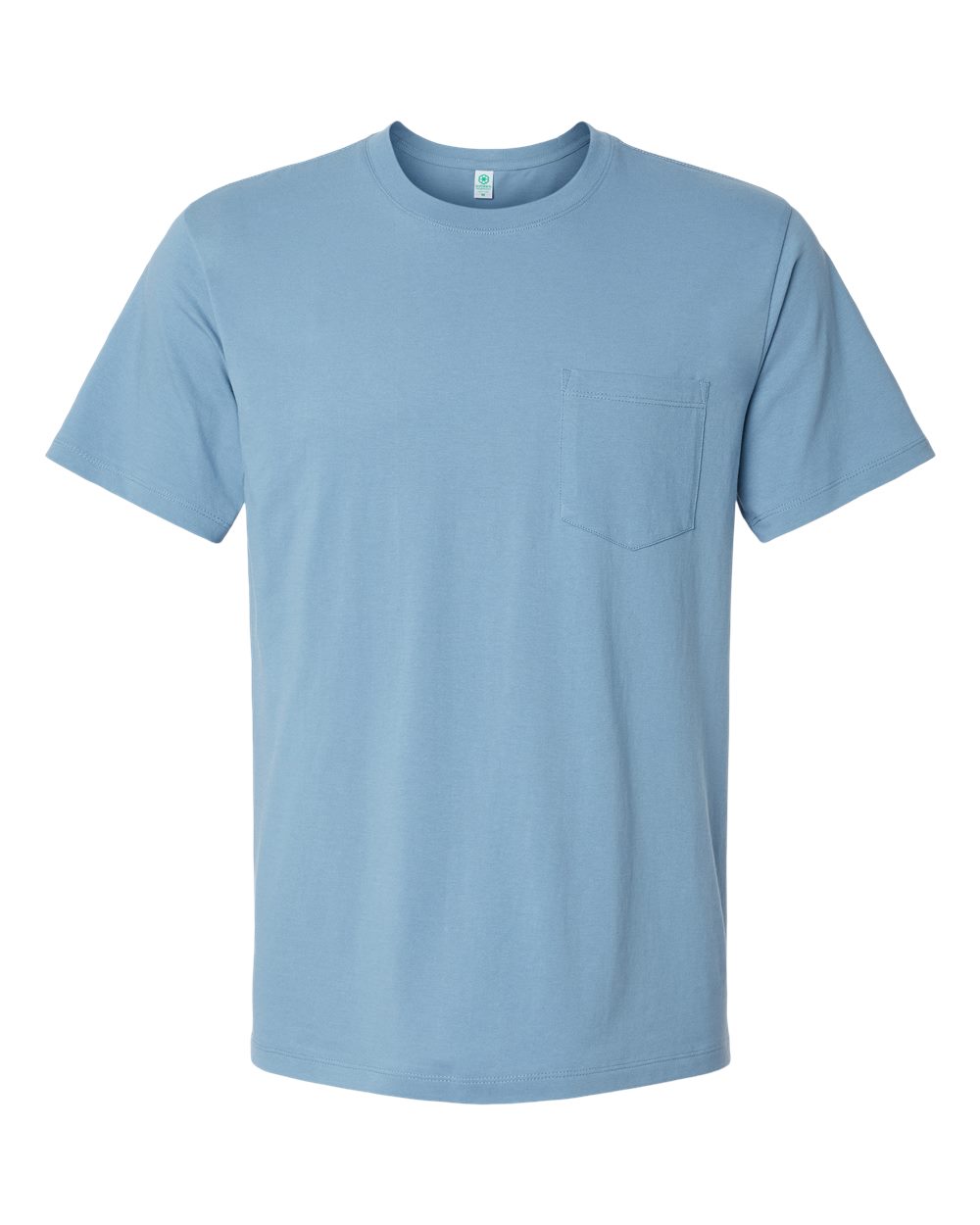 Front View of Slate Classic Pocket T-Shirt - 210