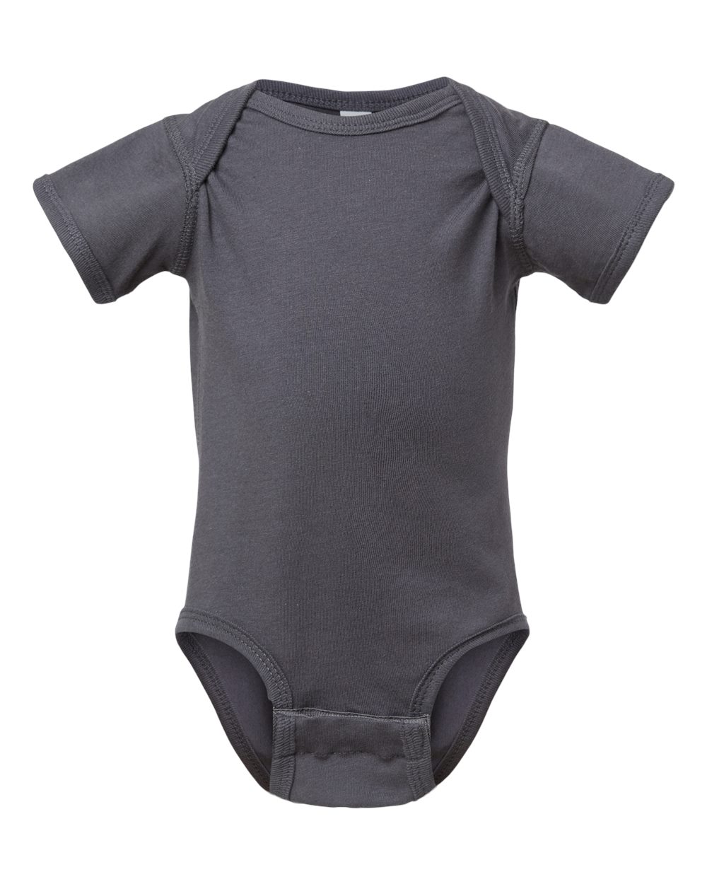 Front View of Slate Infant Fine Jersey Bodysuit - 4424