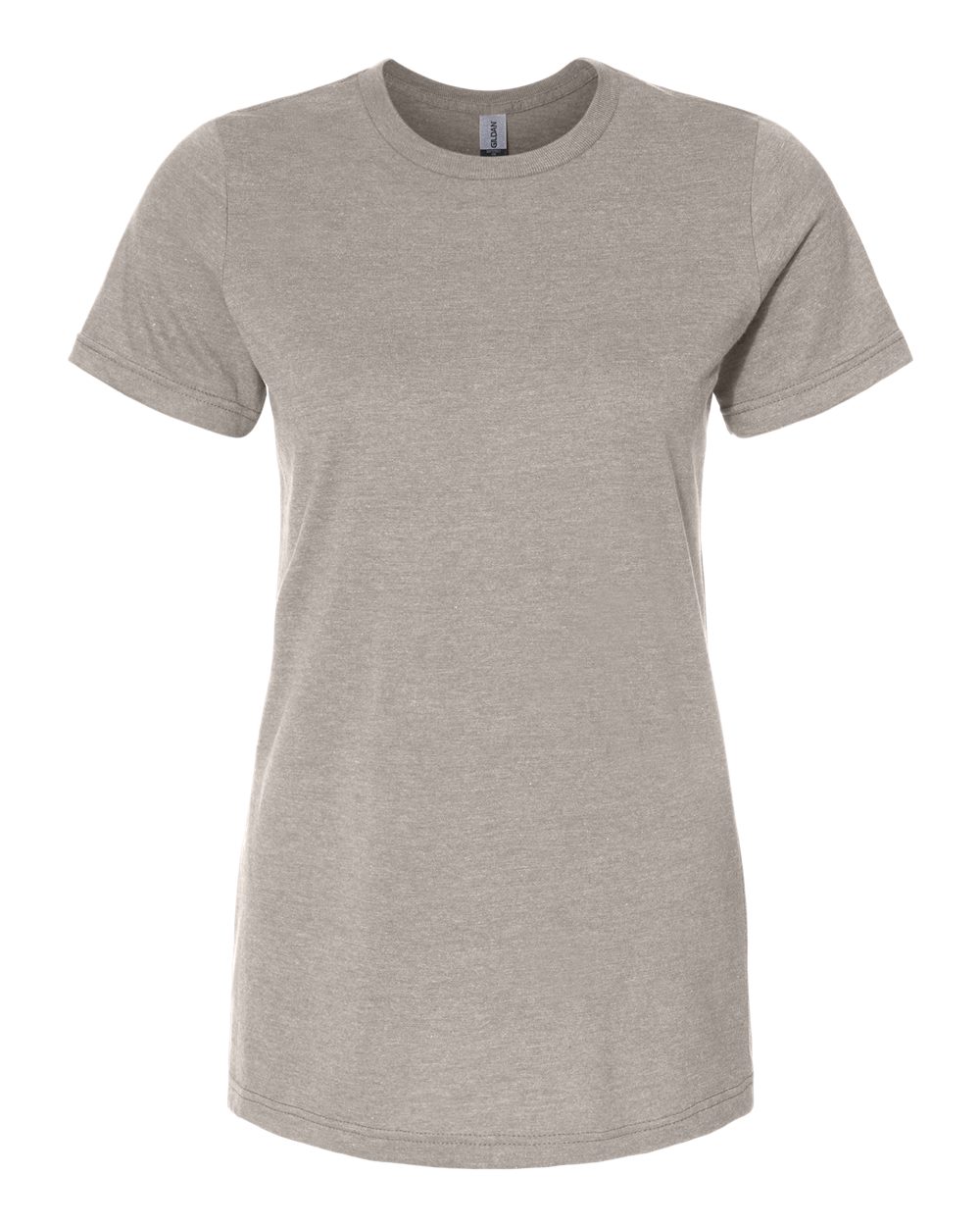 Front View of Slate Softstyle® Women's CVC T-Shirt - 64001LCVC
