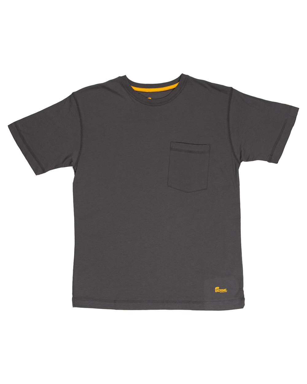 Front View of Slate Tall Lightweight Performance T-Shirt - BSM38T