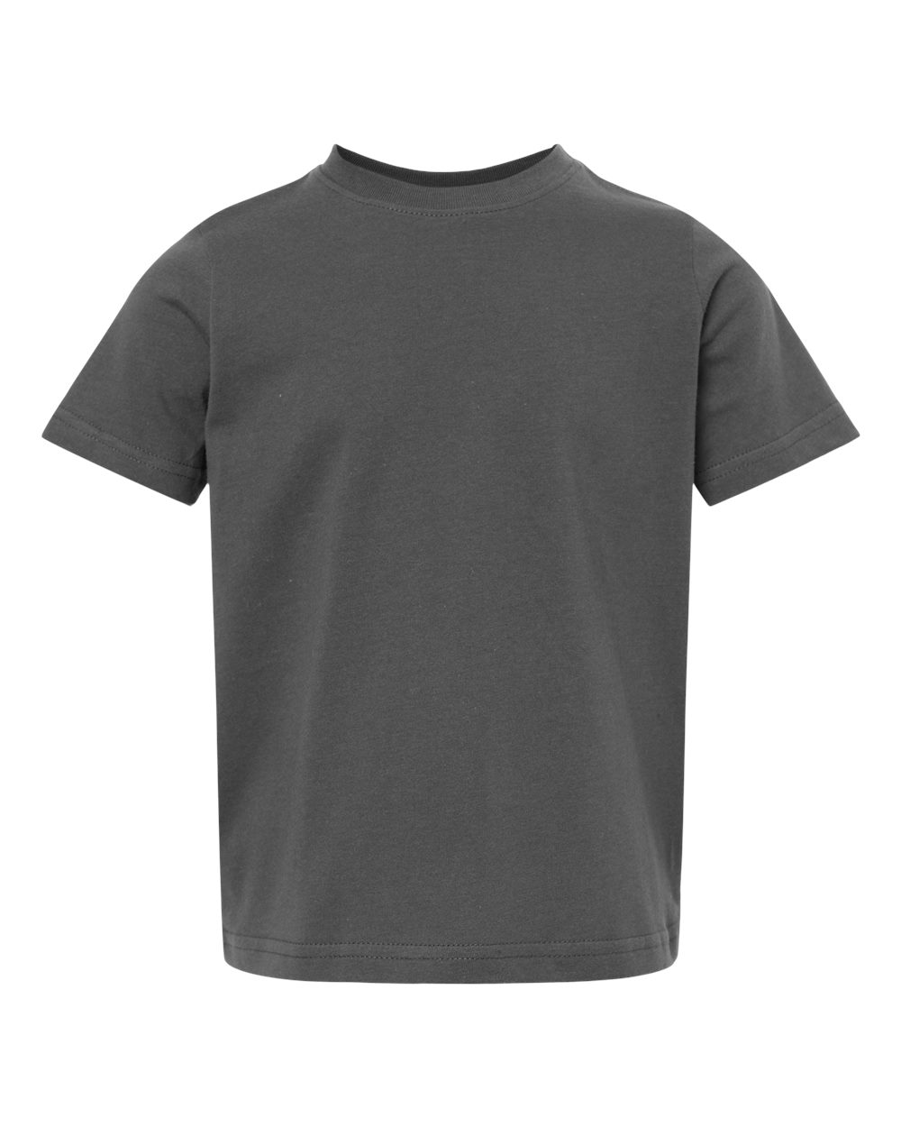 Front View of Slate Toddler Fine Jersey Tee - 3321