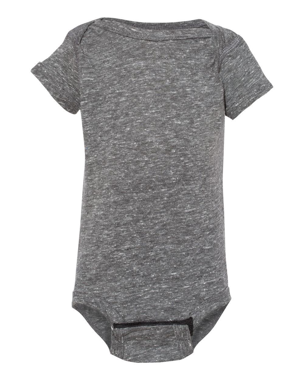 Front View of Smoke Melange Infant Harborside Mélange Bodysuit - 4491