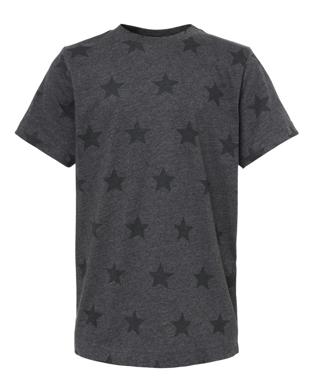 Front View of Smoke Star Youth Star Print Tee - 2229
