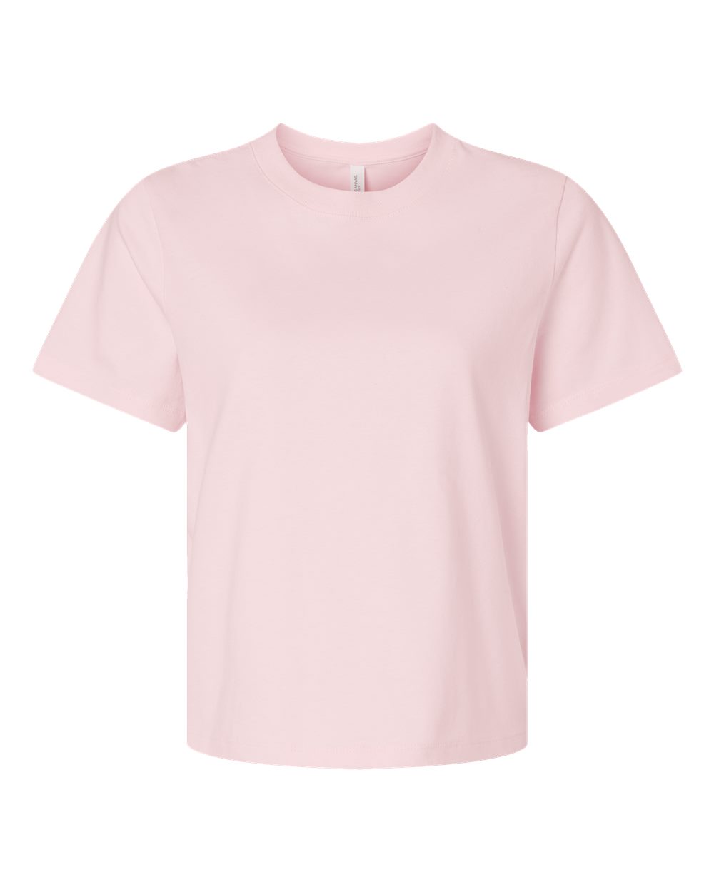 Front View of Soft Pink Women's 6 oz Heavyweight Tee - 6110