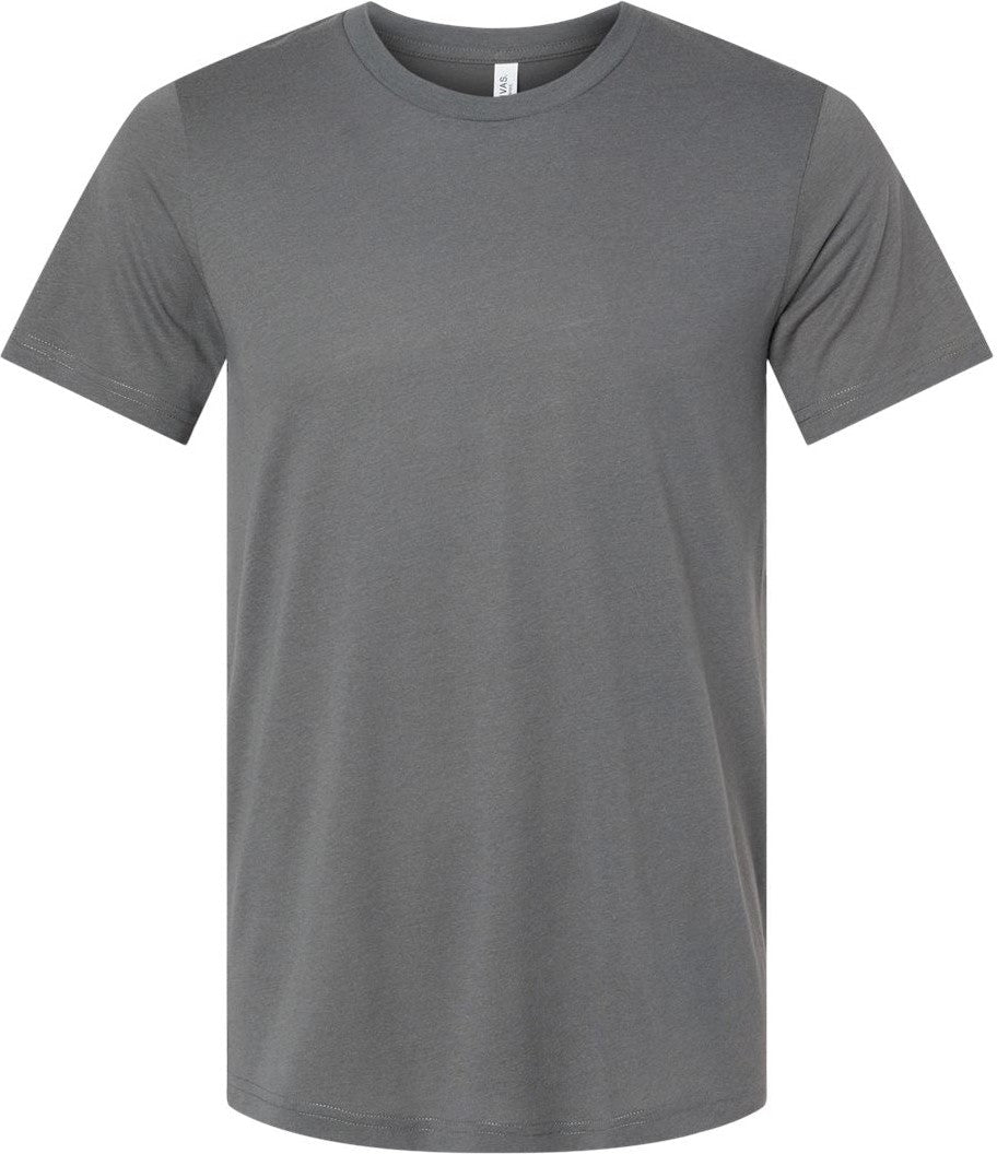 Front View of Solid Asphalt Triblend Triblend Tee - 3413