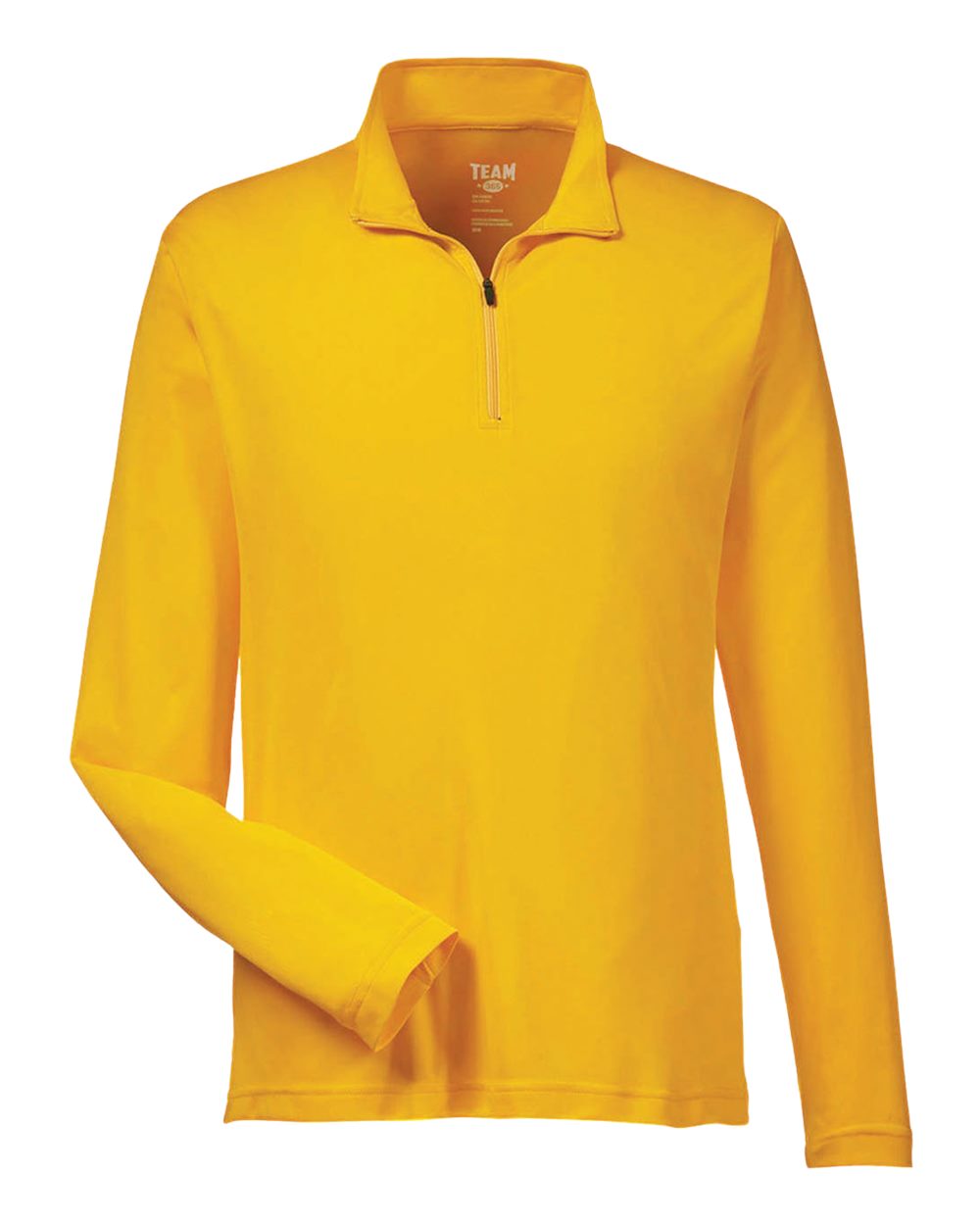 Front View of Sport Athletic Gold Men's Zone Performance Quarter-Zip Pullover - TT31