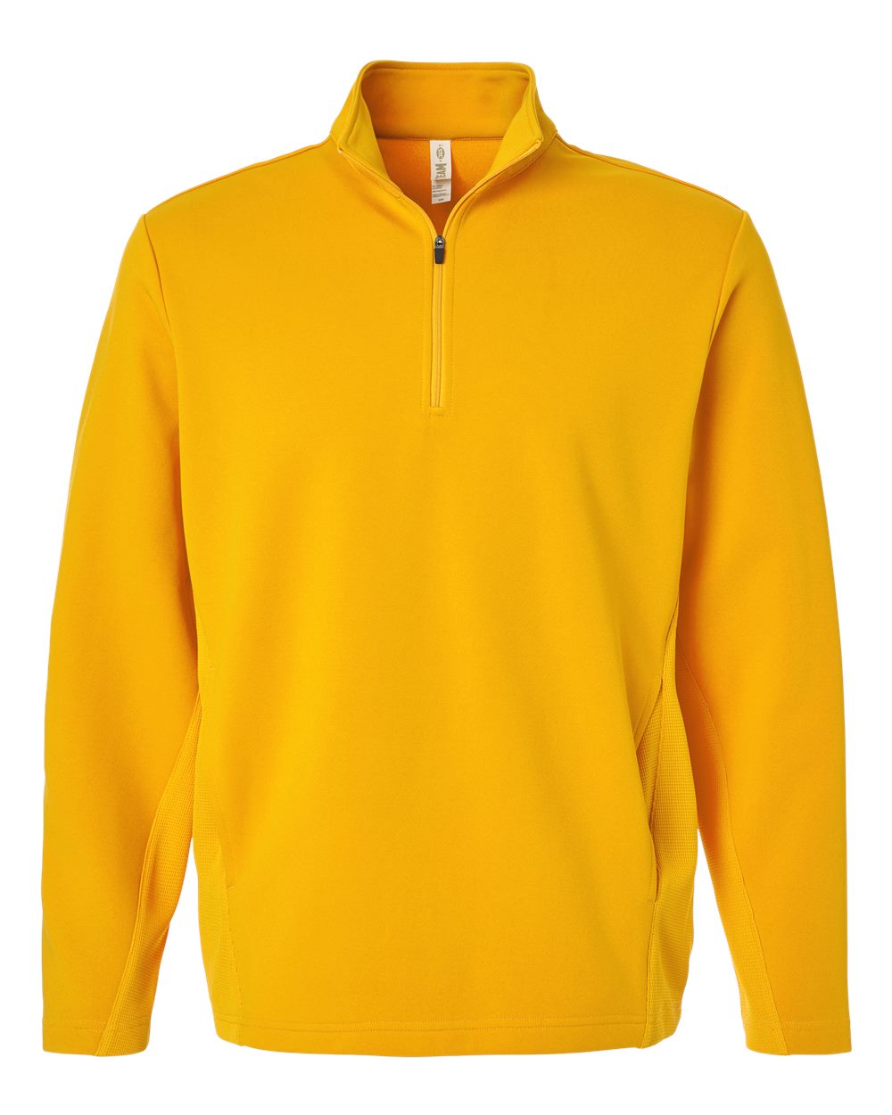 Front View of Sport Athletic Gold Unisex Squad Cadet Quarter-Zip Tech Fleece Pullover - TT401