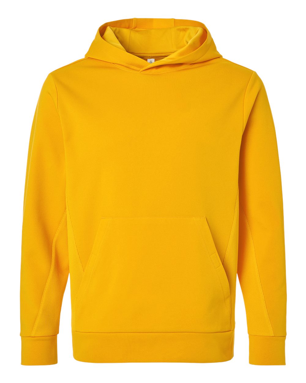 Front View of Sport Athletic Gold Unisex Squad Hooded Tech Fleece Pullover - TT400