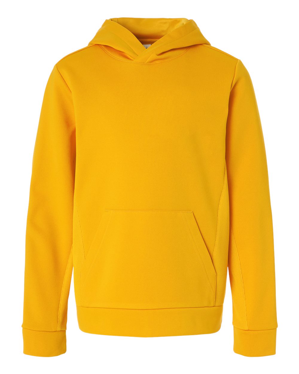 Front View of Sport Athletic Gold Youth Squad Hooded Tech Fleece Pullover - TT400Y
