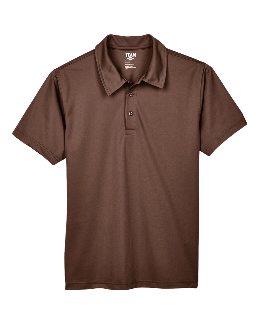 Front View of Sport Dark Brown Men's Command Snag Protection Polo - TT21
