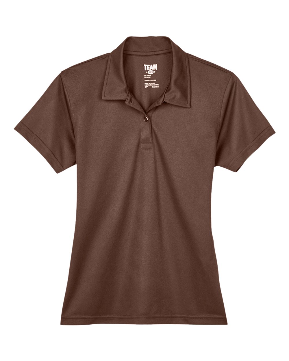 Front View of Sport Dark Brown Women's Command Snag Protection Polo - TT21W