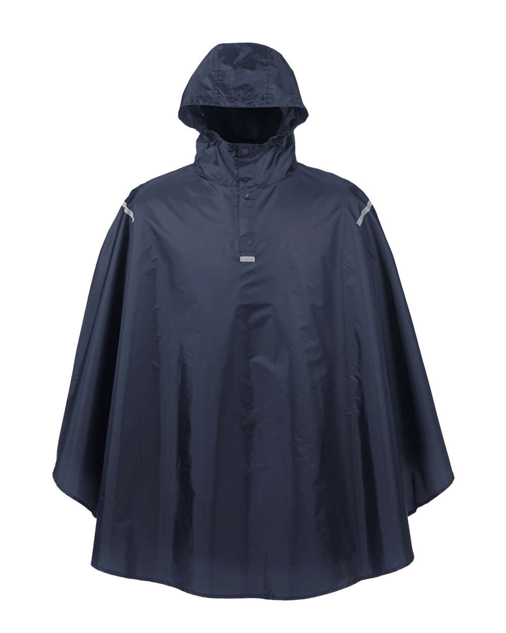 Front View of Sport Dark Navy Unisex Zone Protect Packable Poncho - TT71