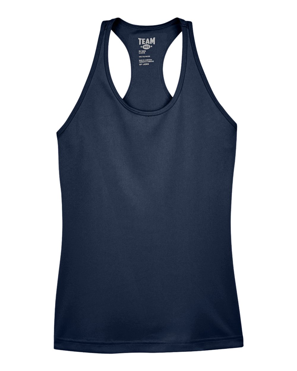 Front View of Sport Dark Navy Women's Zone Performance Racerback Tank - TT11WRC