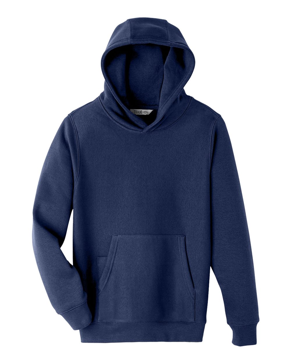 Front View of Sport Dark Navy Youth Zone HydroSport™ Heavyweight Pullover Hooded Sweatshirt - TT96Y