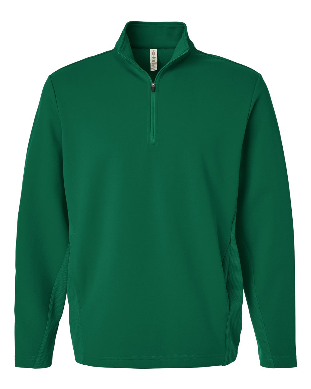 Front View of Sport Forest Unisex Squad Cadet Quarter-Zip Tech Fleece Pullover - TT401