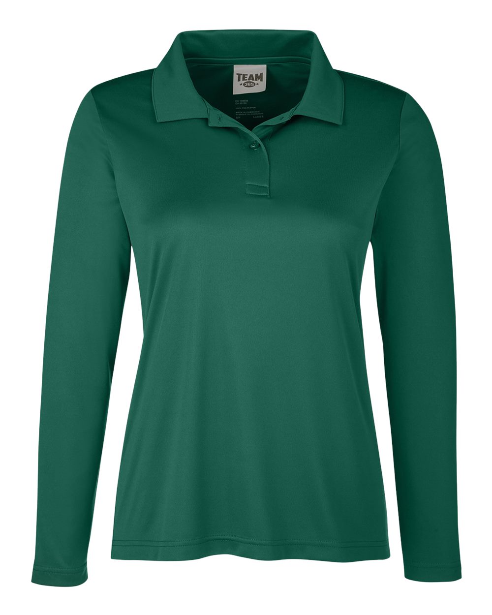 Front View of Sport Forest Women's Zone Performance Long Sleeve Polo - TT51LW